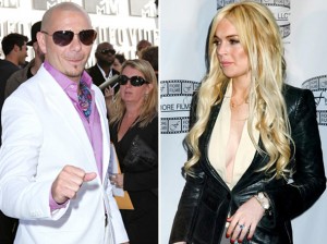 Lindasy Pitbull 300x224 Aha! Pitbull Gets Everything, Lindsay Lohan Loses in Right of Publicity Case