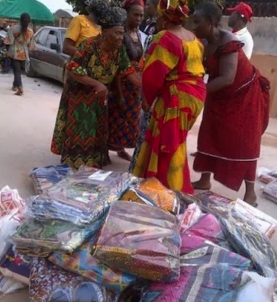 Mercy Johnson Donates Food and Clothing to 5000 Widows 5