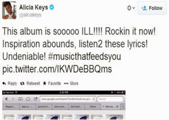 Alicia Keys FEMI Kuti Inspiration