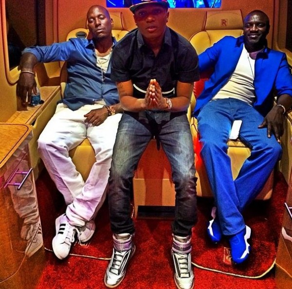 Wizkid Tyrese and Akon