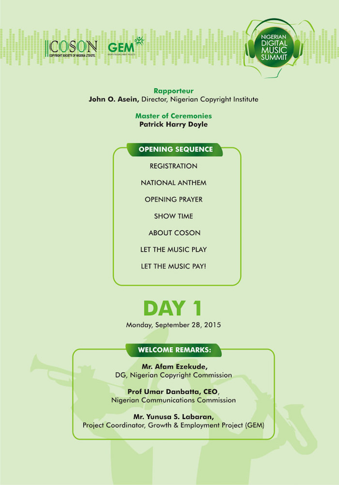 Nigerian Digital Music SummitDay1